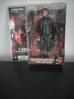 New McFarlane T-850 Terminator Figure ~ Rise Of The Machines ~ 2003 Terminator 3 • $27