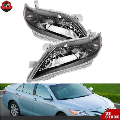 Pair Headlights Headlamp Assembly For 2007 2008 09 Toyota Camry Black Projector • $71.20