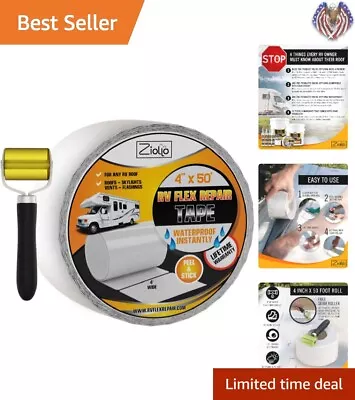 RV Flex Repair Tape - Waterproof EPDM Rubber Bond Lifetime Guarantee - 4  X 50 • $98.99