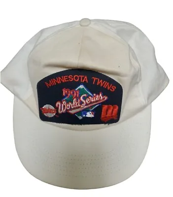 Minnesota Twins World Series Hat 1991 Snapback Baseball 90s Vintage • $7.99