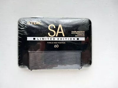 TDK SA Sealed Limited Edition C60 Chrome Blank Audio Cassette Tape • £19.99