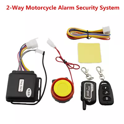 Motorcycle Lock Security Two Way Alarm Remote Control Engine Start Anti Cut Off • $31.90