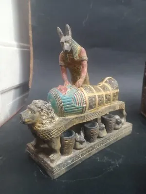 RARE ANCIENT EGYPTIAN ANTIQUITIES Statue Anubis Mummification Mummy Canopic BC • $149