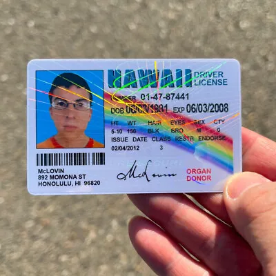 🌈🤓 McLovin ID CARD Movie Superbad Mc Lovin With  HOLOGRAM   🌈🤓 • $19.99