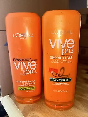 2 L’Oreal Paris Vive Pro Smooth Intense Conditioner Dry Frizzy Hair 13 Oz Each • $26.99