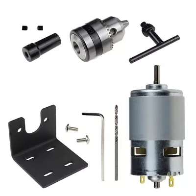 3X(775 Motor 10000Rpm DC 12V Lathe 775 Motor With Hand Drill Chuck And Milling M • $101.19