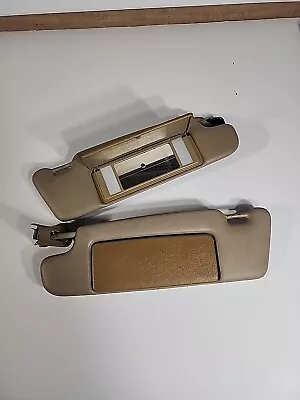 90-02 Mercedes R129 SL500 500SL SL320 Sun Visor Pair Sunvisor Palomino OEM • $300