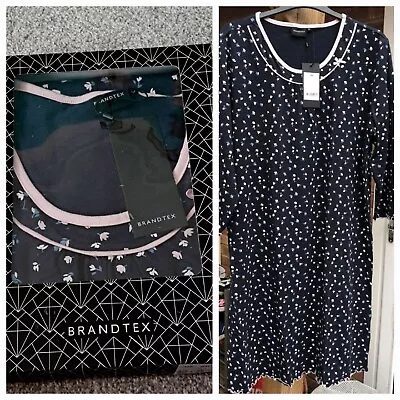 EASTER SALE!.Bnwt Size 3XL (XXXL)  Navy Blue/Pink Floral Nightdress In BOX • £4.99