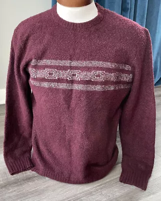 Michael Bastian Maroon Cozy Soft Wool Sweater M New Soft • $35.15