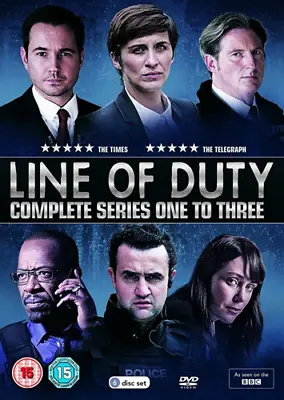 Line Of Duty: Series 1-3 Adrian Dunbar 2016 DVD Top-quality Free UK Shipping • £4.84