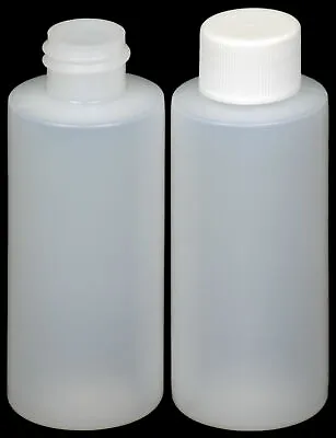 2 Oz (60 Ml) HDPE Plastic Bottles (24-410) W/Caps (6-12-25-50 Count) • $25.95