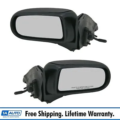 Manual Remote Side Mirrors Left & Right Pair Set Of 2 For 99-03 Mazda Protege • $80.95