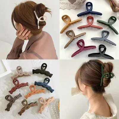 Large Thick Hair Clip Ladies Strong Clip Traditional Claw Jaw Clamp Grip Gifts • £3.39