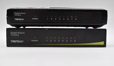 Lot Of 2 Trendnet TEG-S80g & TEG-S81g Gigabit Switch • $34.95