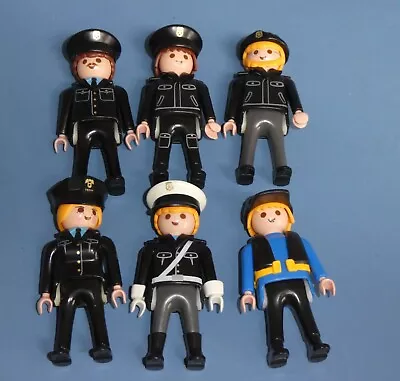 Playmobil Police Officer / Figure  For Station City Rescue Car  - Black Uniform • £1.65