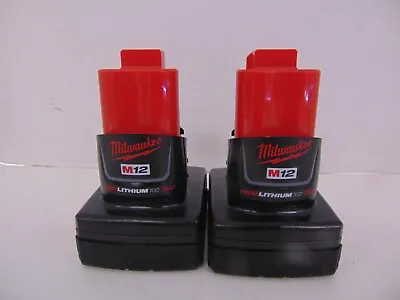 2 Milwaukee 48-11-2402 12V M12 XC 3.0 Batteries SC24-2 • $54.99