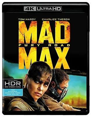 Mad Max Fury Road 4K UHD Blu-ray Tom Hardy NEW • $23.19