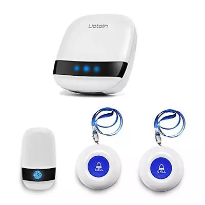 LIOTOIN Wireless Caregiver Pager Elderly Alarm Call Button Personal Alarm Call • £33.99