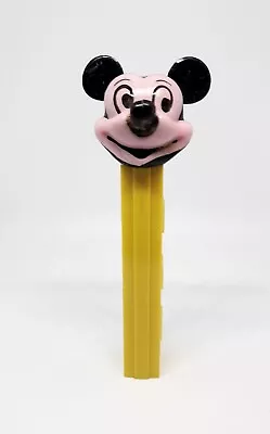 Vintage Pez Dispenser No Feet- Mickey Mouse On Yellow 2.6 Stem - Made In Austria • $20.50