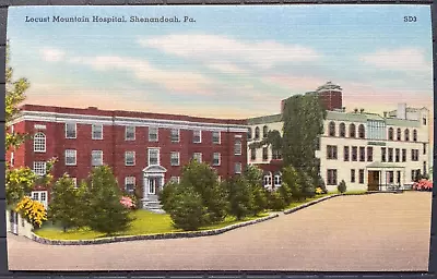 Vintage Postcard 1930-1945 Locust Mountain Hospital Shenandoah Pennsylvania • $12