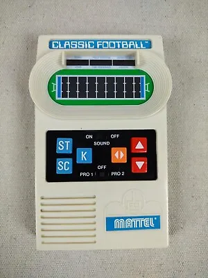 Vintage 2000 Mattel Classic Football Electronic Handheld Game Tested!  Retro • $60