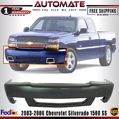 New Front Bumper Cover Primed For 2003 - 2006 Chevrolet Silverado 1500 SS Model • $145.28