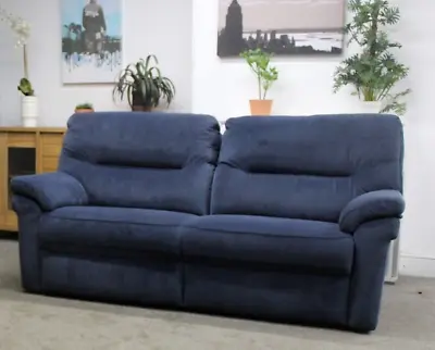 G Plan Seattle 3 Seater Sofa In Combarrow Midnight Velvet Fabric. Rrp £3460. • £1499