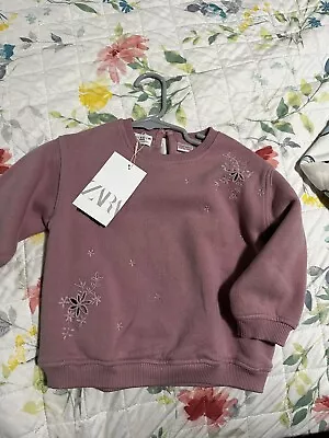 Baby Zara 9-12 Months Sweater  Rose Color • $11