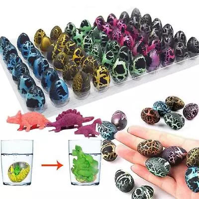 £4.73 • Buy 10PCS Easter Magic Hatching Growing Dinosaur Eggs Random Color  .