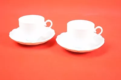 Set Of 2 Kaiser Romantica Flat Demitasse Cup And Saucer Sets - German Porcelain • $10