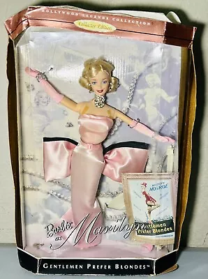 Barbie As Marilyn Monroe Gentlemen Prefer Blondes 1997 Mattel Hollywood Legends • $38.69