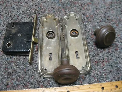 Antique Unbranded Lock With Steel Door Knobs / Plates • $30