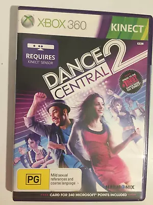 XBOX 360 Kinect Dance Central 2 Game Disc And Manual • $10