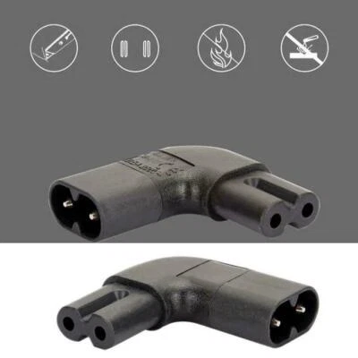 $3.38 • Buy IEC 320 C7-C8 90 Degree Up Down Angled Right Angle Power Adapter BRZA AC I7J1