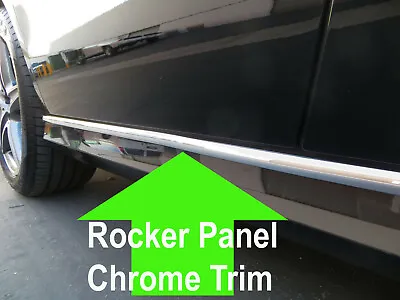 FOR LINCOLN ROCKER PANEL Body Side Molding CHROME Trim 2pc - 2000-2018 • $34.04
