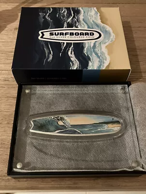 2020 SURFBOARD 2oz Silver Coloured Coin The Perth Mint Australia • $340