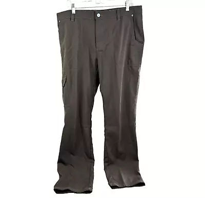 ICEBREAKER Brown Cargo Pants Mens Tag 36x32 Actual 38 Merino Wool Blend EUC • $67.41