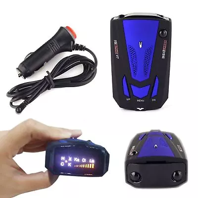 360 Degree Car 16 Band V7 GPS Speed Safety Radar Detector Voice Alert Laser LED • $13.56