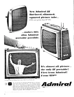 1965 Admiral Television Andy Williams 1965 VTG Print Ad  Picture Tube Portable • $14.97