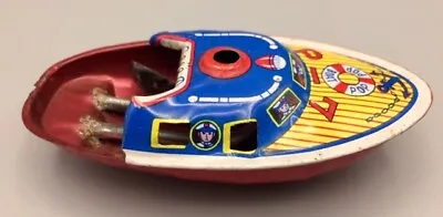 POP POP Boat P-7 Retro Tin Metal Toy Litho Candle Steam Power Vintage Fun • $15