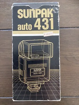 Sunpak Auto 431 Vintage Electronic Flash Unit- Opened Never Used • $15.75