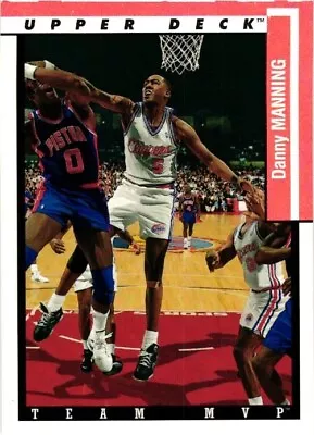 1993-94 Upper Deck Team MVP #TM12 Danny Manning Los Angeles Clippers NrMt • $1