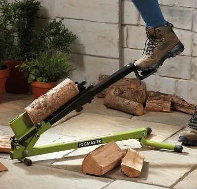 Logmaster Foot Operated Log Splitter Portable Manual 1.2 Ton Wood Cutter Chopper • £67.99