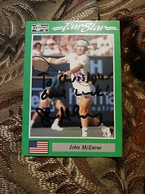 $30 • Buy John Mcenroe Autograph 1991 Pro NET Rookie Card Signed