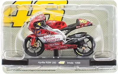 Valentino Rossi Collection 1:18 Scale Aprilia RSW 250 Imola 1999 Motorbike Model • £18.99