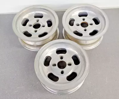 Lot Of 3 Very Nice Used Vintage Et Style Slotted Aluminum Wheels 5 1/2jx13 • $320