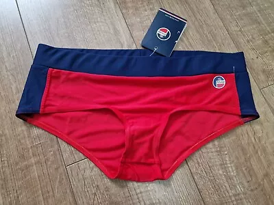 Fusalp Women’s Bikini Shorts Red & Blue Size S New  • £17.99