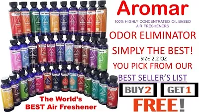 BUY 2 GET 1 FREE Aromar Essential Oil 65ml 2oz Premium Aromatherapy 70+Fragrance • $7.95