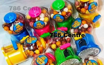 £15.95 • Buy 3 X 10cm Sweet Mini Chewing Gumball Dispenser Dispensing Machine - 105g Gumballs