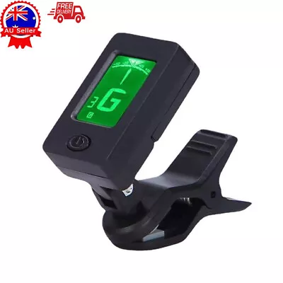 $11.12 • Buy LCD Clip-on Electronic Digital Guitar Tuner Tool To Chromatic Violin Ukulele AU